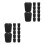 24St Stevige Zwarte Plastic Bootshapers Dames En Laarzen 4