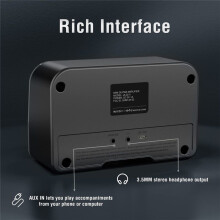 5W Acoustic Guitar Amplifier,Portable Speaker with Dual Channels,Normal/Bright Tone,Compact for Travel and Performance