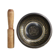 Bol Chantant Tibétain de 8 cm, Idéal pour la Méditation, le Yoga, la Relaxation, la Guérison des Chakras et la Prière.