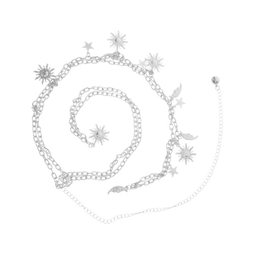 3St Metalen Dames Tailleketting Met Design 1