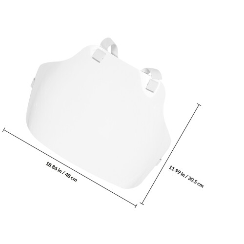 Verstelbaar Wit PVC Borstbeschermer Voor Schermuitrusting 1