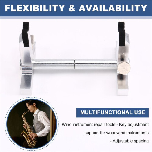 Woodwind Instrument Key Adjustment Bracket with Adjustable Spacing Wind Instrument Repair Tools 2
