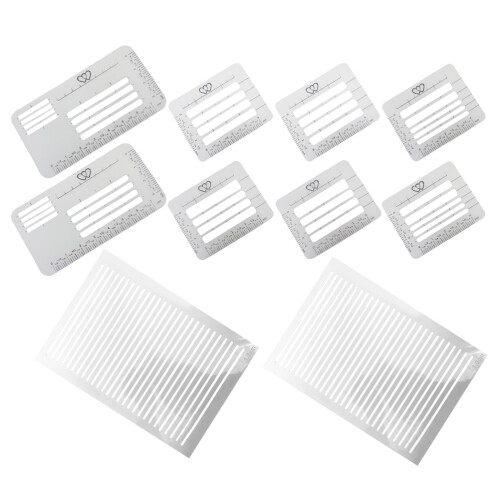 3Sets Plastic Lineaal Sjablonen Voor Envelop Adressering 2