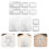 3Sets Plastic Lineaal Sjablonen Voor Envelop Adressering 11