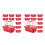 20St Multifunctionele Plastic Fruitmand Met Ventilatie En Handvat 4