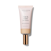 Tint & Glow Hydrating Tinted Moisturiser from Sculpted by Aimee – 45ml Cruelty-Free Moisturising Face & Skin Tint Enhancer with SPF 30, Blue Light