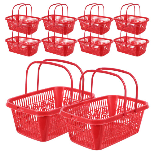 20St Multifunctionele Plastic Fruitmand Met Ventilatie En Handvat 1