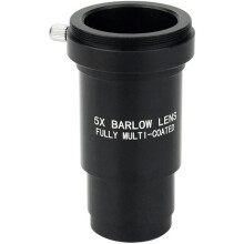 Barlow Lens 1.25 Inch 3X Achromatic Metal Barlow Lens Astronomical Telescope Eyepiece Accessory