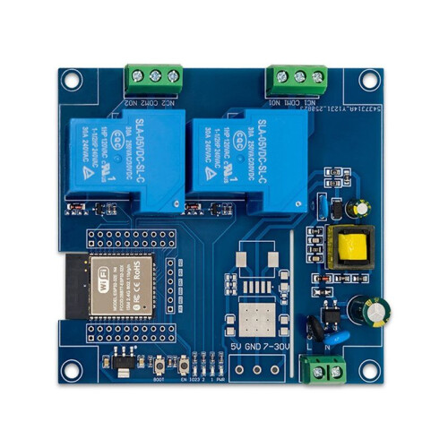 ESP32 2-Channel 30A Relay Module  WiFi Development Board AC220V Support Secondary Development
