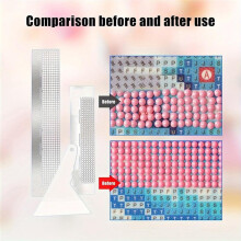 8Pcs Diamond Painting Ruler Set with Stainless Steel Mesh & Fixing Tools for DIY Kits