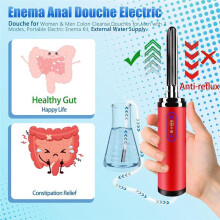 Clistere Anale Elettrico - Doccia Anale per Donne e Uomini, Pulizia del Colon, Lavande per Uomini con 2 Modalità, Clistere Elettrico Portatile