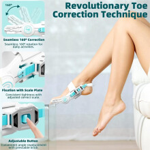 Bunioncorrector voor Vrouwen en Mannen, Orthopedische Correctie van Hallux Valgus met Antislip Grote Teenspreiders