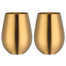 Stainless Steel Beer Wine Cup Gold Beer Tumbler Cocktail Juice Milk Cup Metal Drinking Mug for Bar Outdoor Drinkware