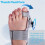 Adjustable Bunion Corrector Knob Bunion Relief Splint Comfortable Toe Straightener with Silicone Pad White 6