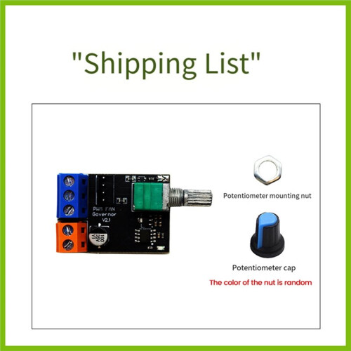 PWM Server Fan Speed Controller 3-Wire 4-Wire Motor Stepless Fan Governor  12V Motor Speed Control  Drive Module 2