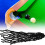 6PCS Billiards Net Hollow Thicker Stronger Out Pool Table Pocket  for Billiards Trainning 7