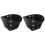 1 Pair Roller Skate Toe Caps PU Leather Skate Toe Guards for Roller Skates Toe Cap Protective Black 1