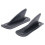 2 Pcs Kayak Tracking Fin,Inflatable Boat  Fin Watershed Board Fin Mounting Points PVC Replacement Accessories 2