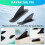 2 Pcs Kayak Tracking Fin,Inflatable Boat  Fin Watershed Board Fin Mounting Points PVC Replacement Accessories 6