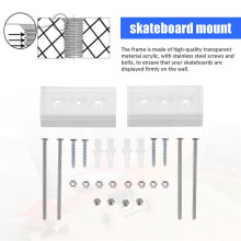 Skateboard Hanger 2PCS Wall Mount Deck Rack for Skateboards Deck Display and Storage