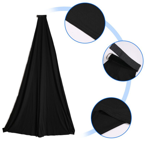 Universal Dj Light Speaker Stand Skirt Tripod Scrim Cover with Stretchable Polyester Material, 2 Pcs 2