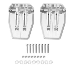 2Pcs Metal Adjustable Trim Tabs 69X57X30mm for Nitro Gas RC Model Boat
