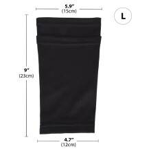 2 Paires de Chaussettes de ProtèGe-Tibia de Football Respirant ProtèGe-Tibia de Football Manches ProtèGe-Tibias Support pour Kicking Running