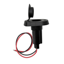 Base per Palo a Innesto con Presa per Luce di Poppa a 2 Pin per Yacht (Base Dritta) C