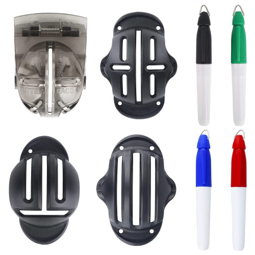 Alignment Kit with  Pen Triple Track Putter Stencil Spring Clamp  Marking Tools