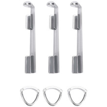 Billiard Cue Clamp 3 Pcs Pool Cue Tip Clamp Alloy Cue Stick Tip Repair Kit for Billiard Table Cue Tips Accessories