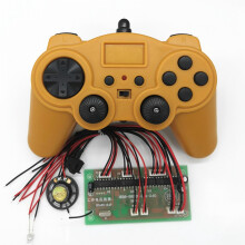 Telecomando 2.4G 8CH con Scheda Ricevitore Giocattolo Fai da Te per Robot Boat Tank Car 4-6V Accessori-Arancione