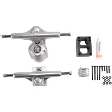 6.25Inch Meraki Surf Skate Truck Aluminium Legering Land Surfskate Board Truck Onderdeel Levering Draaibare Veerbeugel, Zilver
