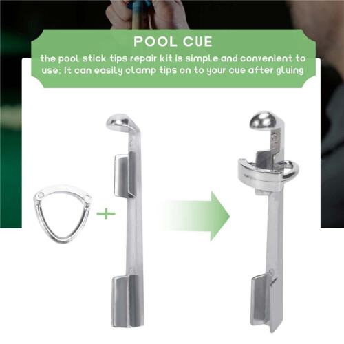Pince Queue Billard 3 PièCes SéRies Pince Pointe de Queue de Billard Kit de RéParation de Pointe de Queue de Billard en Alliage pour Accessoires de 1