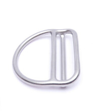 Scuba Diving Stainless Steel Double Gear Slot Quick Adjust D Ring Buckle Scuba Diving Weight Belt Keeper BCD Accessories