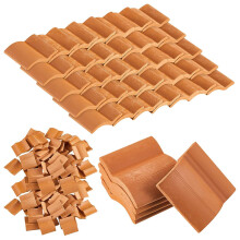 200 PeçAs Conjunto de Telhas para Telhado Telhas em Miniatura Telhas para Casa de Bonecas Telha Falsa Paisagem Cozinha Jardim AcessóRios