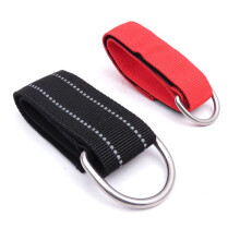 PlongéE Sous-Marine Poignet Bandeau Ceinture en Nylon avec Autocollant en Acier Inoxydable D- Sangle ÉQuipement de Sport Sous-, 1,5 Pouce