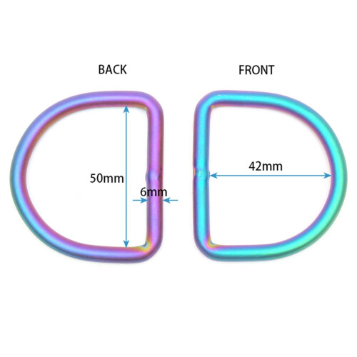 Scuba Tech Diving Sidemount Backmount BCD Titanium 2Inch D Ring with PVD Surface Treatment for BCD Backplate Holder 2