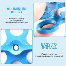 Pince à Boule 3 Trous Lampes de PlongéE Bras Boule Papillon Clip Support de Montage pour Action CaméRa Lampe de Poche TréPied,Bleu