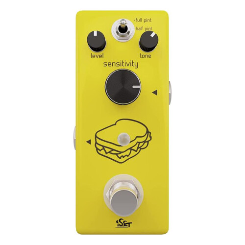 ISET Kompressor Gitarrpedal Sandwich Comp för Elgitarr Bas True Bypass