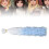 Fascetta di capelli per bambole 30 cm 1 m Gradiente bianco-blu 14