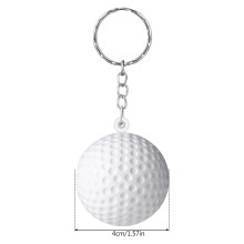 20-Pack Golfbalsleutelhangers voor Feestartikelen, Golfbalstressbal, Schoolcarnavalbeloning, Sportcentrumdecoraties
