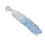 Weft di capelli per bambola, gradiente bianco-blu, lunghezza 1 m, larghezza 30 cm 9