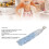 Weft di capelli per bambola, gradiente bianco-blu, lunghezza 1 m, larghezza 30 cm 4