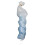 Weft di capelli per bambole gradiente bianco-blu 30cm/1.0m 1