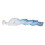 Fascio di capelli per bambole gradiente bianco-azzurro 30cm 1m Lunghezza 3