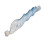 Weft di capelli per bambole gradiente bianco-blu 30cm/1.0m 11