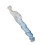 Weft di capelli per bambole gradiente bianco-blu 30cm/1.0m 13