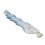 Weft di capelli per bambole gradiente bianco-blu 30cm/1.0m 16