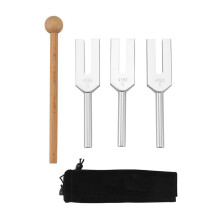 Set Diapason 4096 Hz 4160 Hz 4225 Hz Set Diapason Diapason con Martelli nel Legno e Borsa nel Tessuto Stile 2