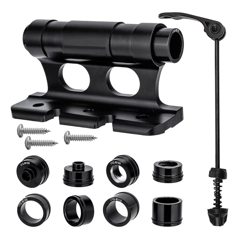 Versatile Front Fork Mount Block,Quick Release Thru Axle Road Bicycle Bracket Adapters For Truck/Trailer/Bikes Racks 6032416805775